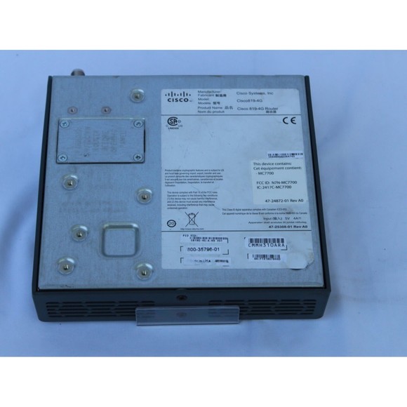 Cisco Model 819-4G 810 Series Wired Ethernet Integrated Services Router - Picture 3 of 7